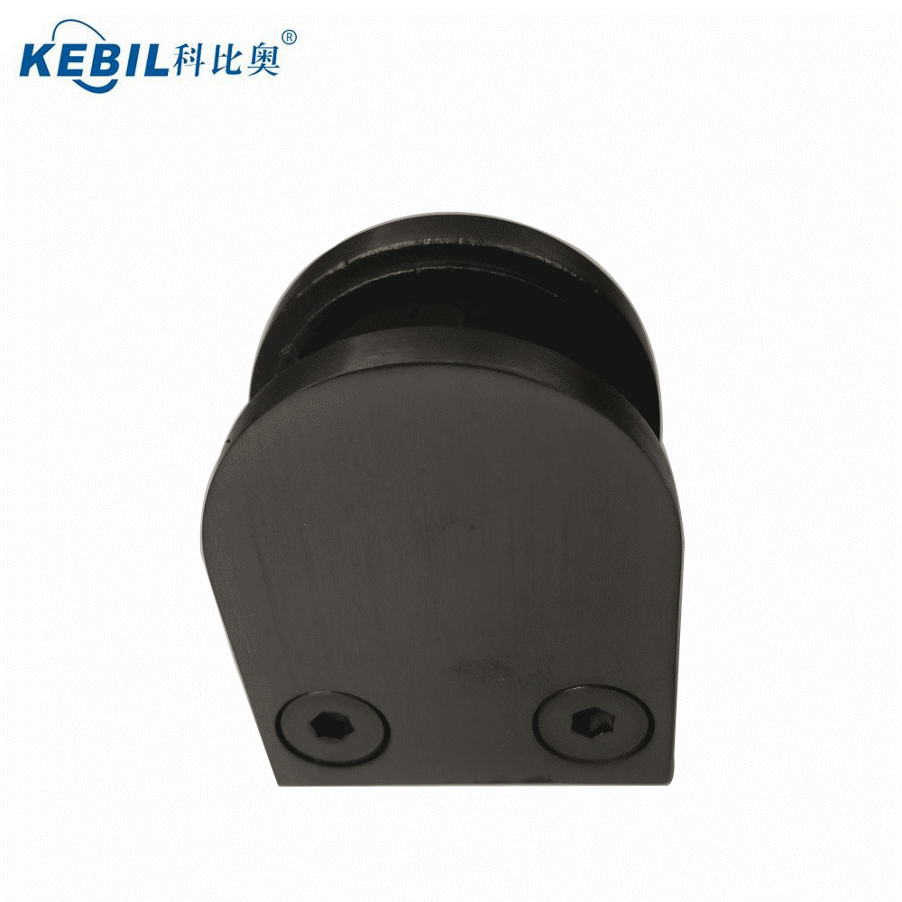 China matt black glass clamp for 10-12mm glass fence Hersteller