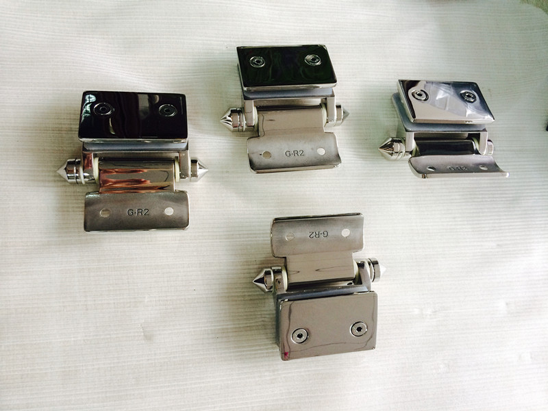 metal glass to round post hinge for laminated glass gate G-R2