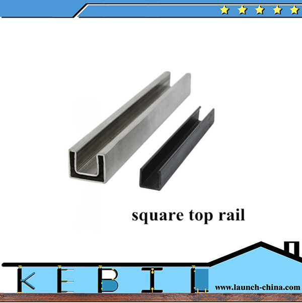 slot tube for railing handrai