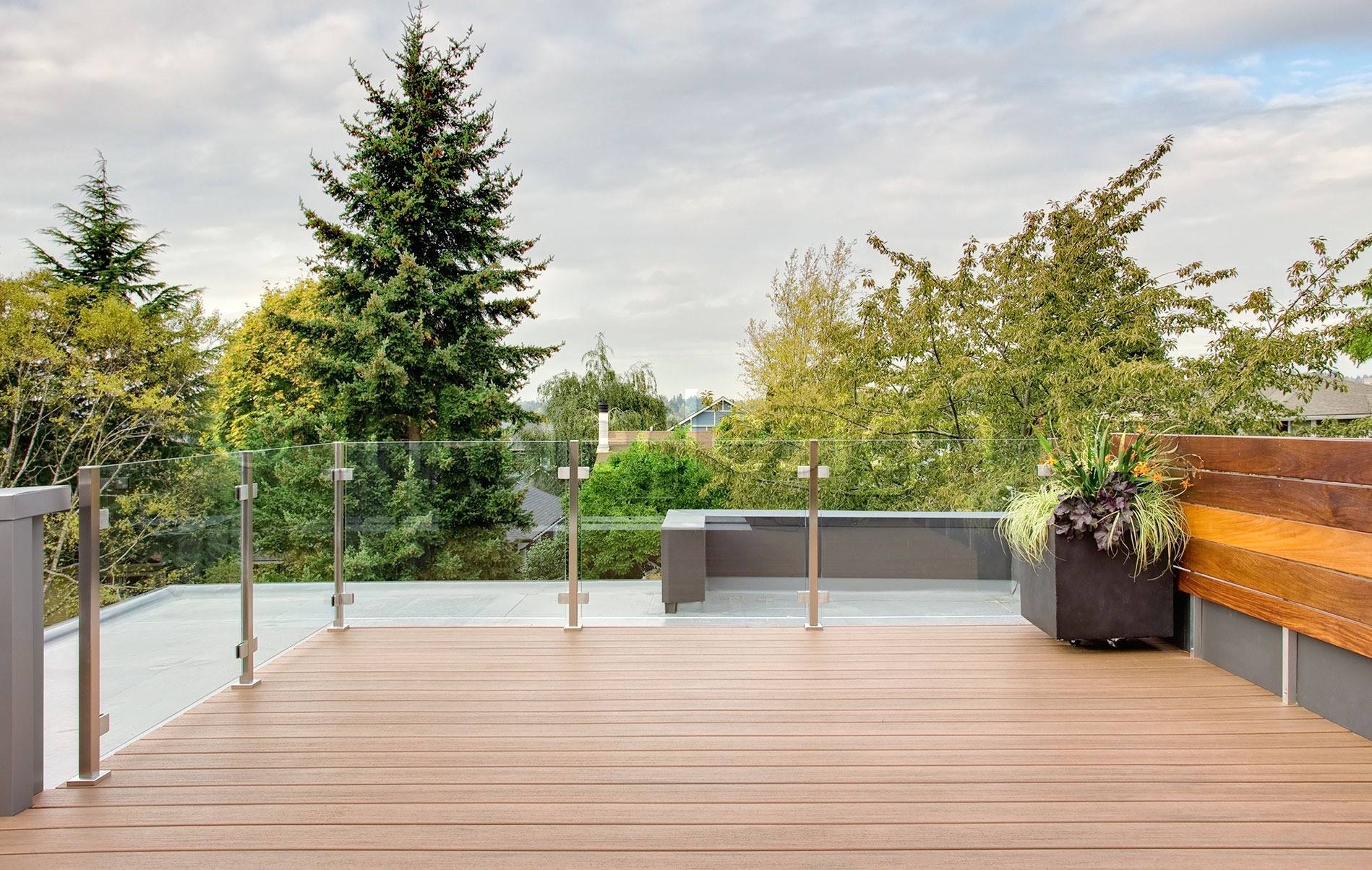 square shape stainless steel post for deck balcony stair glass railing