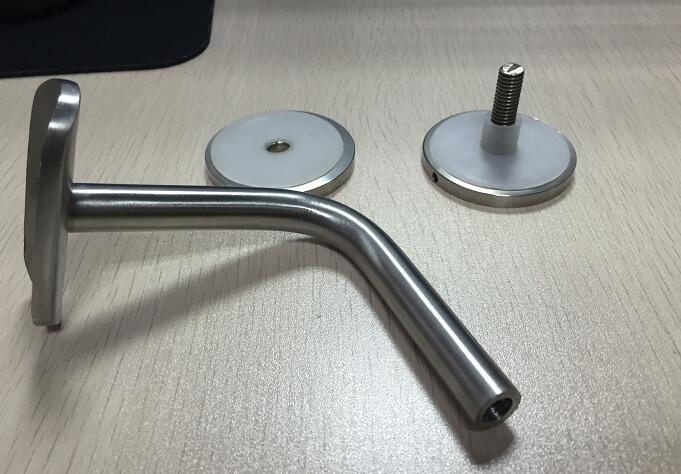 stainless steel 316 glass mounting handrail bracket