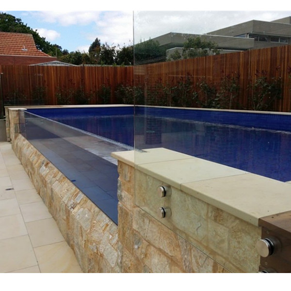 enfrentamiento de vidrio sin marco fabricante de porcelana de barandilla de acero inoxidable