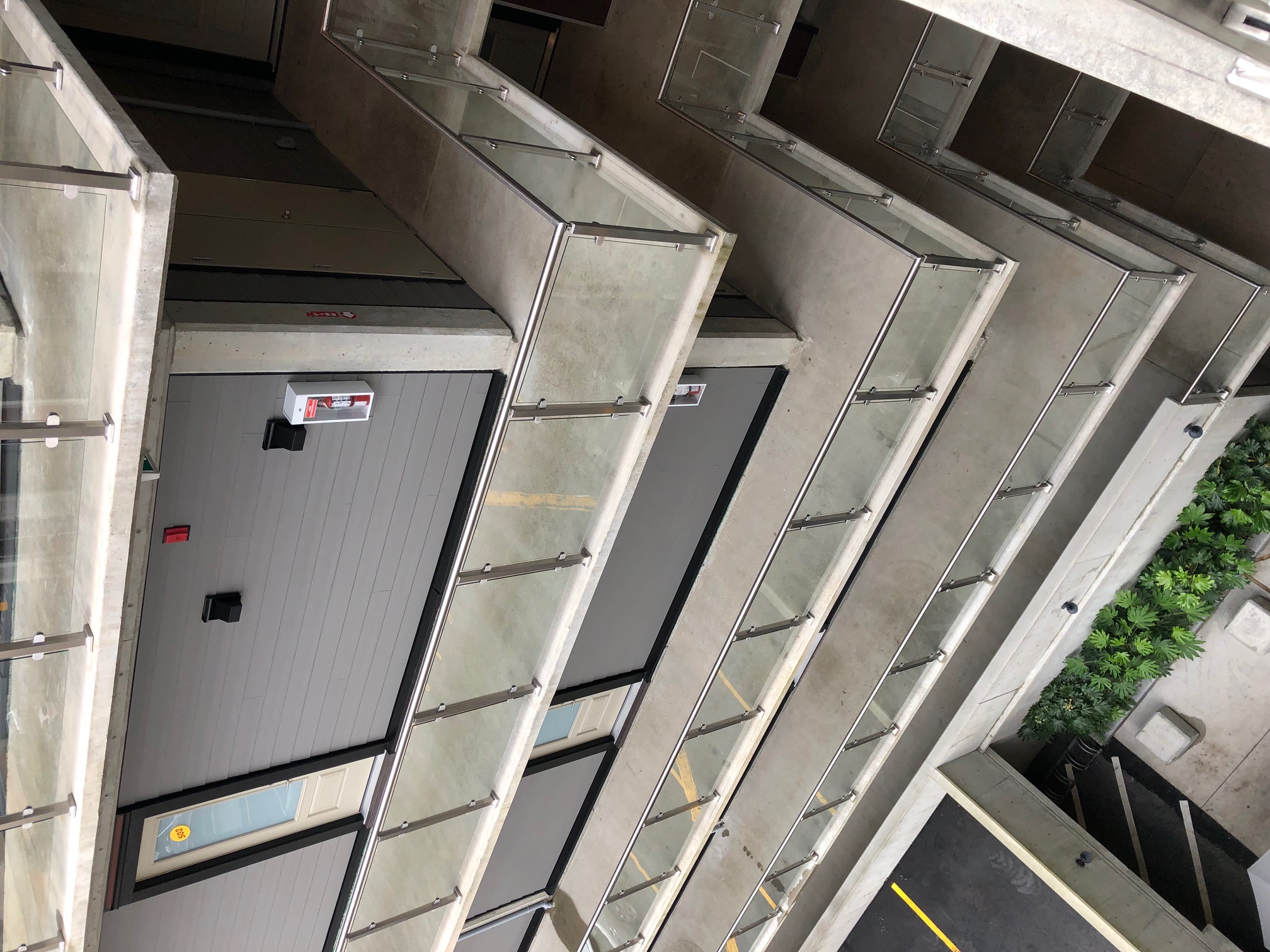 درابزين الدرابزين الزجاج الفولاذ المقاوم للصدأ