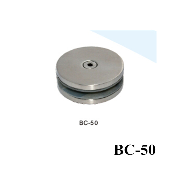 copo de aço inoxidável de 180 graus grampos utilizados no meio de dois painéis de vidro BC-50