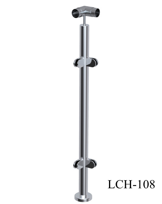 stainless steel railing post 90 degree corner post