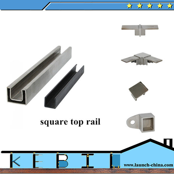 stainless steel slot tube for glass railings