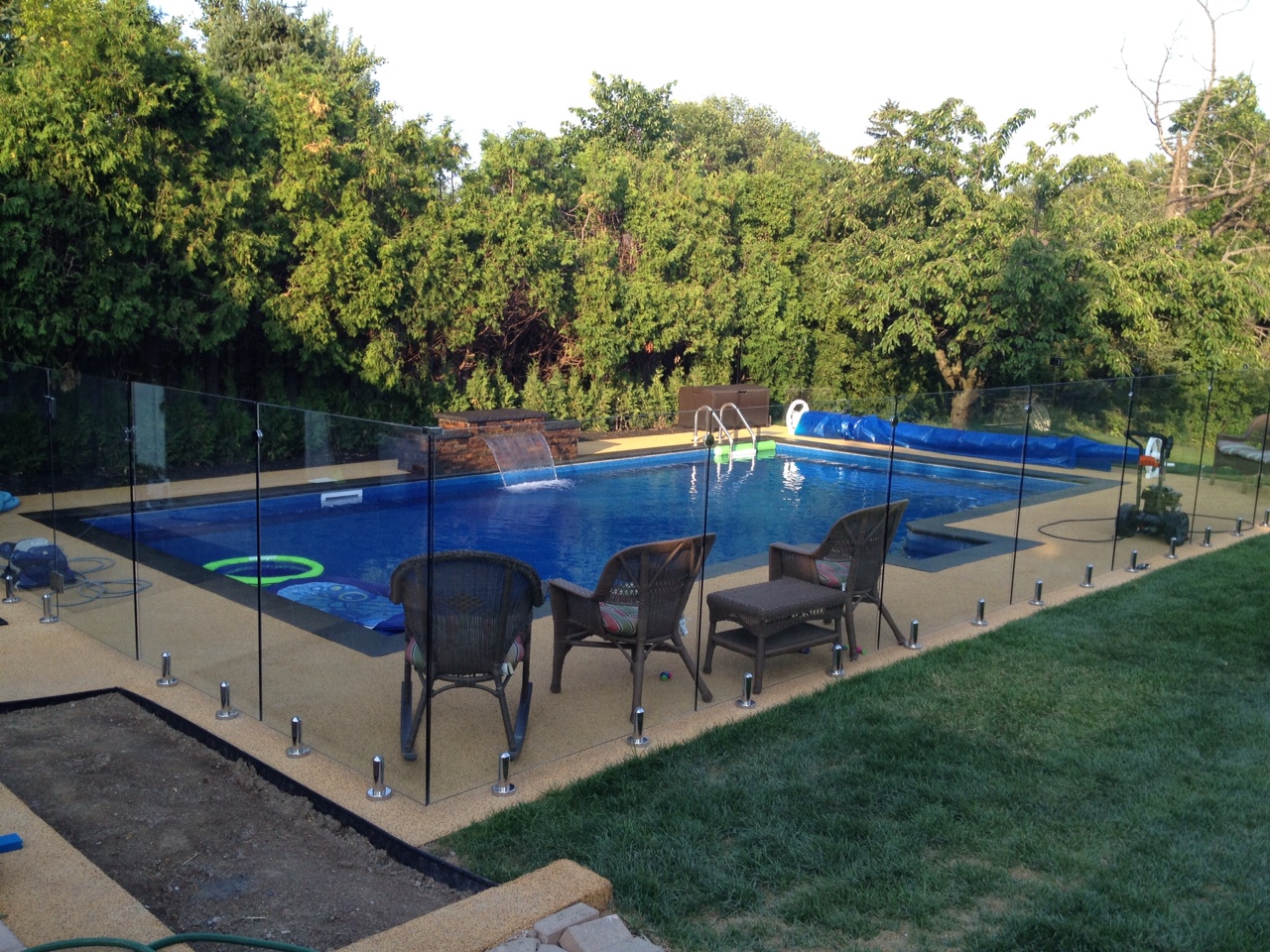 inox garde-corps de robinet en acier pour piscine