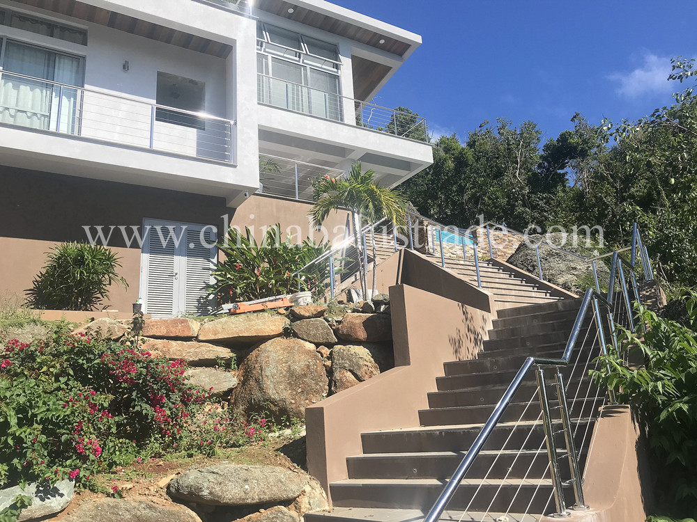 balustrady kablowe ze stali nierdzewnej do domu