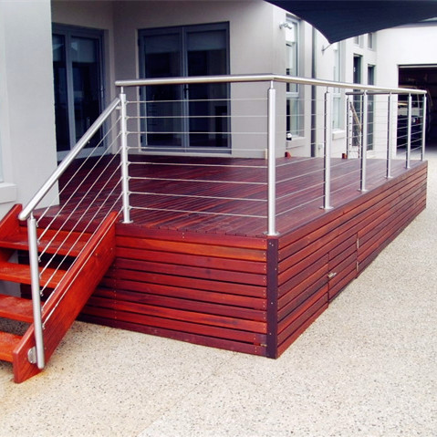 stainless steel staircase cable railing 36 or 42 inch high