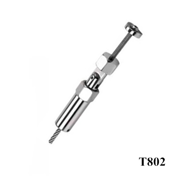 stainless steel wire rope fasteners for balcony wire rope railing system, T802