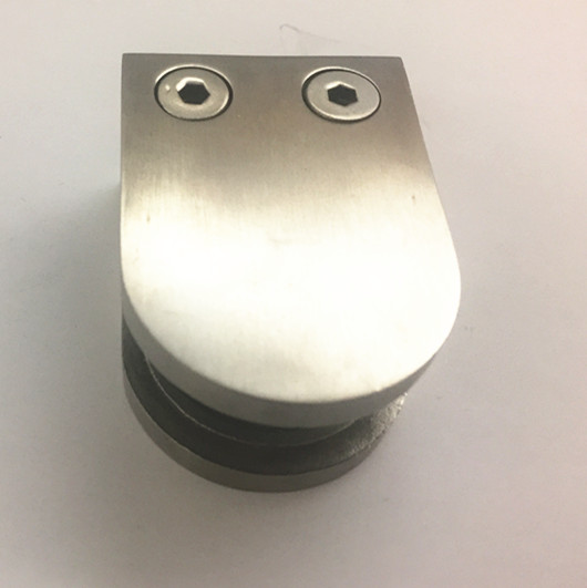 wood post fixing square stainless steel glass clamps