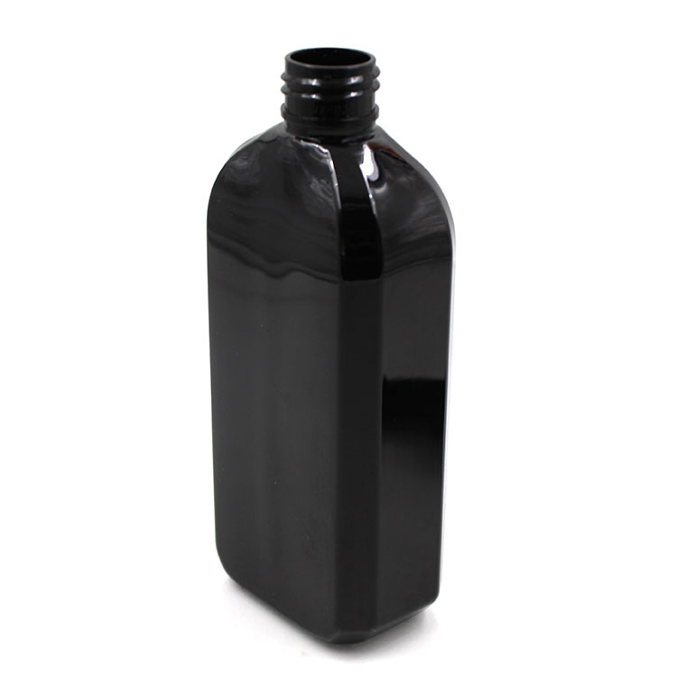 black 250ml squeeze shampoo conditioner bottle