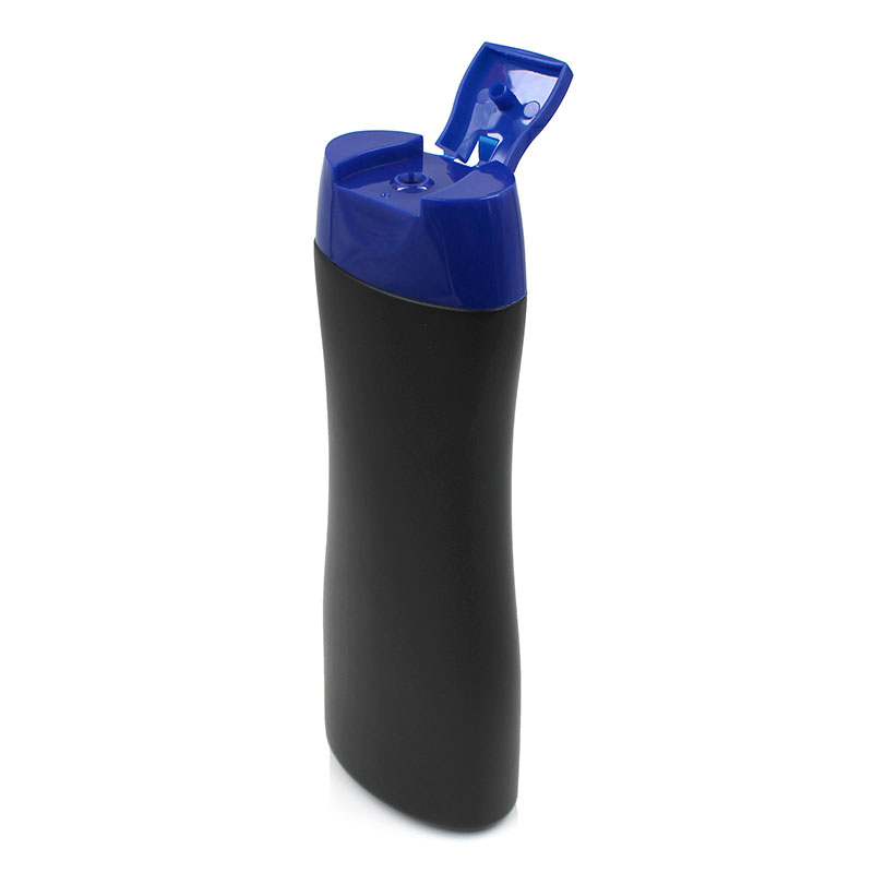 black squeeze shampoo bottle 500ml