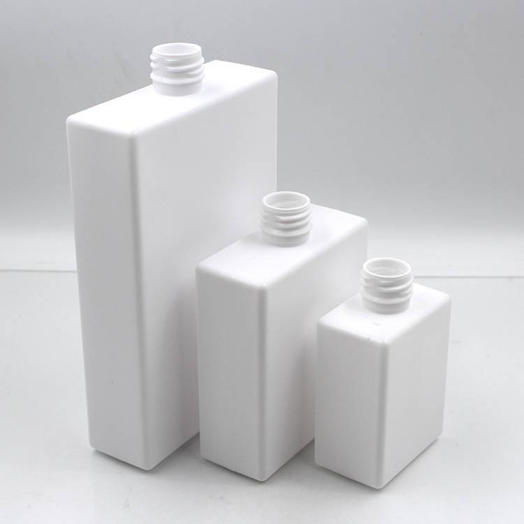 empty 250ml 500ml 1000nl square white pump bottle