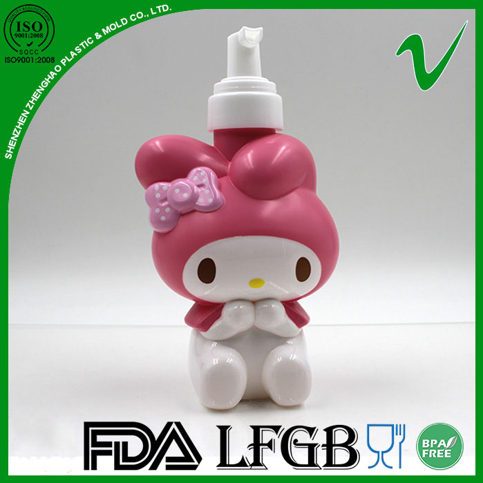Custom PP Cartoon Shampoo Bottle With Pump