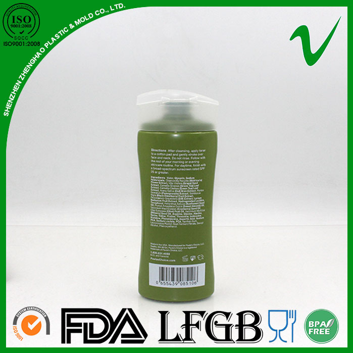 Custom Made PET Plastic Shampoo Bottle With lid