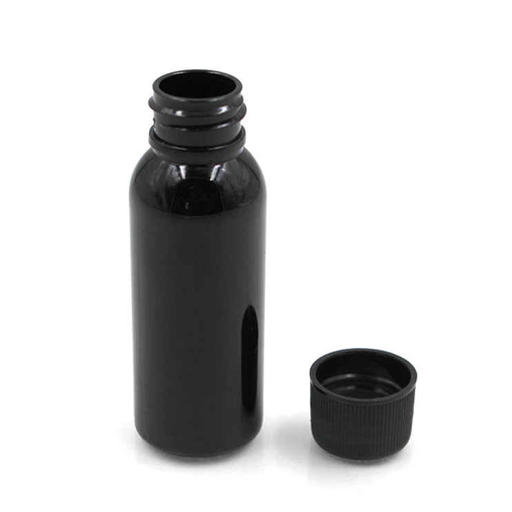 30ml PET black bottle with screw cap