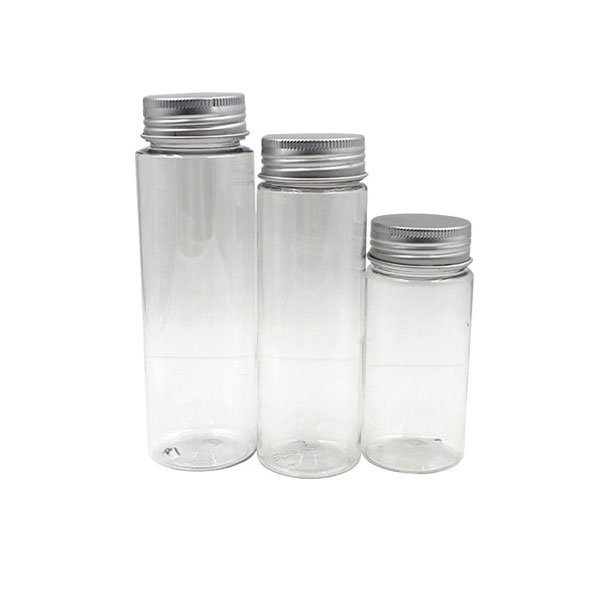 Botella de PET con tapa de aluminio