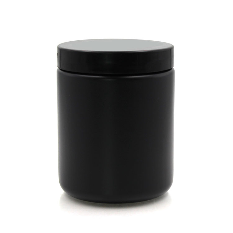 Čína 600ML Black HDPE tělové mléko Jar výrobce 600ML Black HDPE tělové mléko Jar