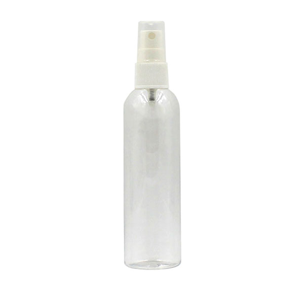 100 ml okrągła przezroczysta butelka z rozpylaczem Boston