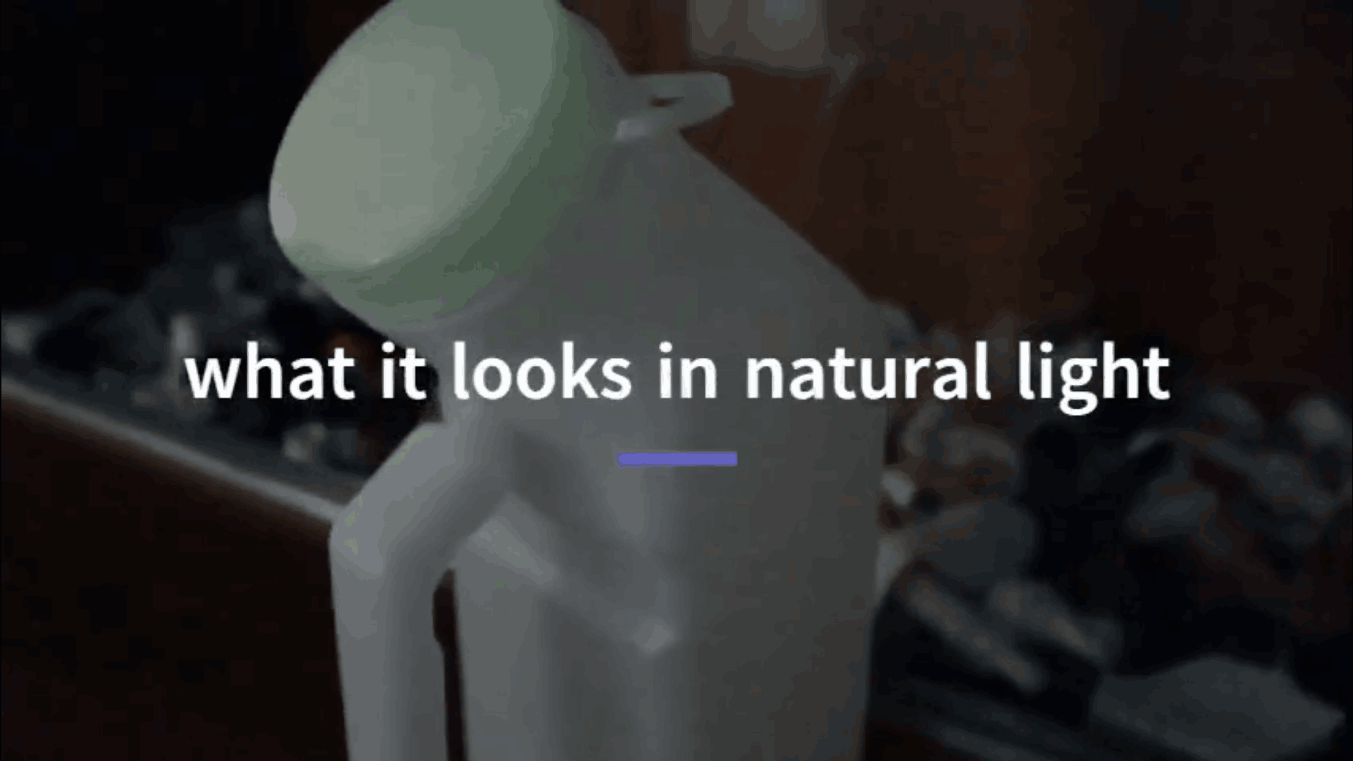 πλαστικό ουρητήριο με σκούρο φως