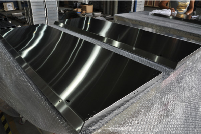 Finishing process for steel metal products.