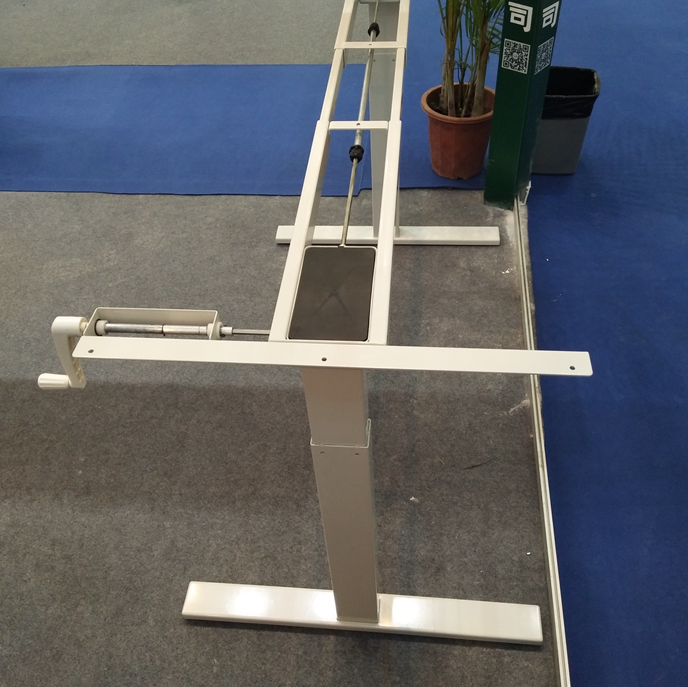 2017 Top Rated High Quality handle Kurbel einstellbar standing Desk