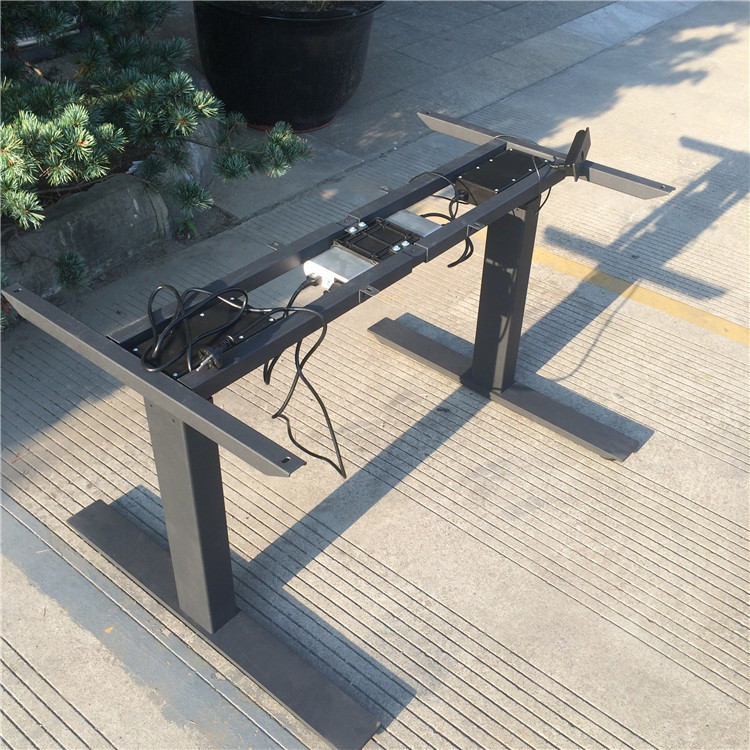 Electric Height adjustable standing reception desk half round office small reception desk