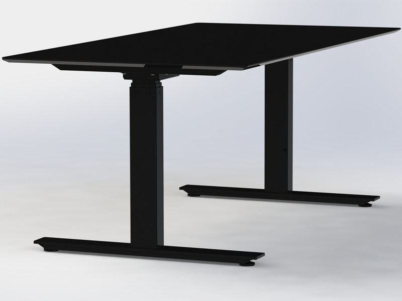 Bureau permanent réglable de taille forte résistante bon marché