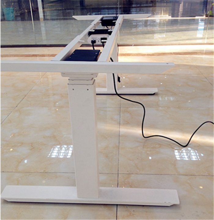 safety electric adjustable desk with manual electric sit stand desk