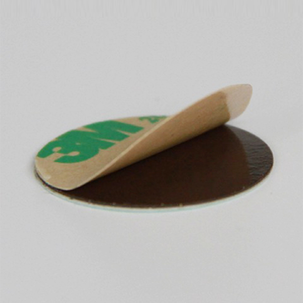 round NFC tag on metal with 3M adhesive