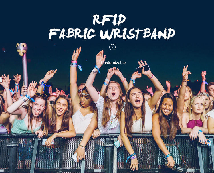 rfid fabric wristband