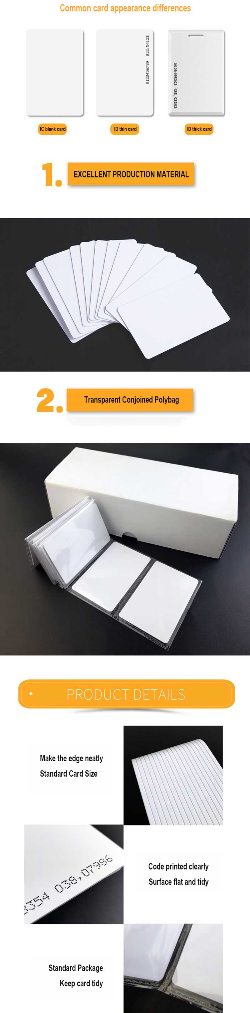 Ntag 216 Blank Card RFID Smart Blank Card