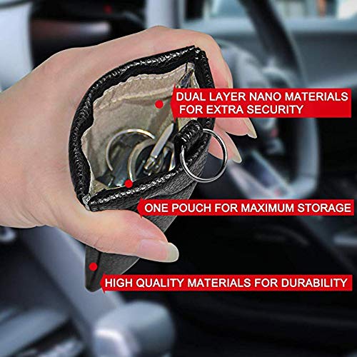 PU Leather Car Keyfob RFID Blocker Guard Protector