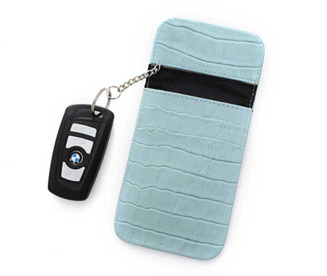 Genuine Leather Business RFID Blocking Bag Car Key