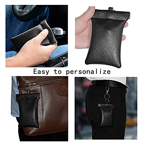 PU Leather Car Keyfob RFID Blocker Guard Protector