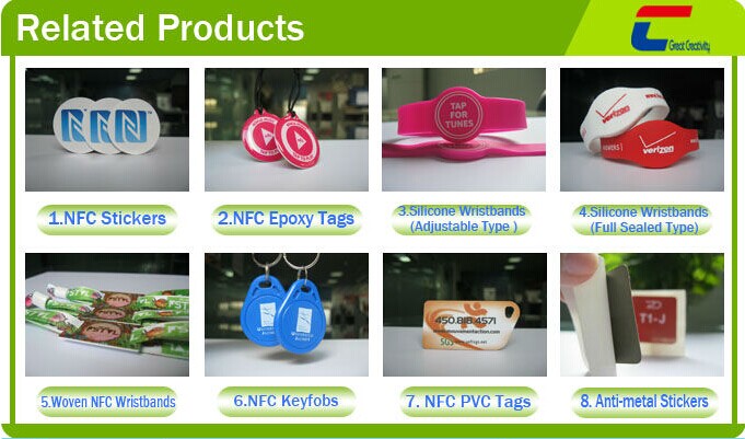 woven NFC festival wristband