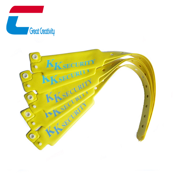 适用于活动的定制印刷一次性 RFID 塑料腕带