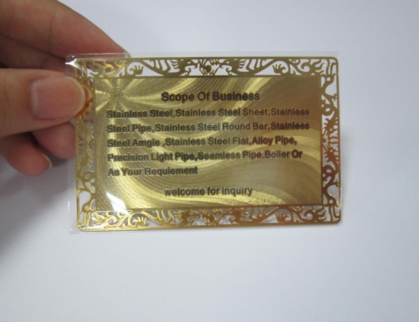 Metallo Affari carta di nome