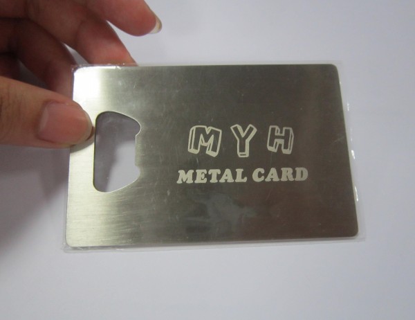 Bottle Opener Carta metallo