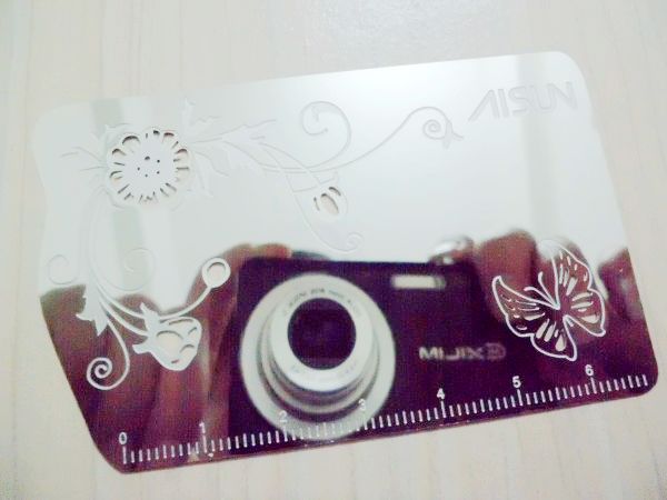 Effetto specchio metallo biglietto da visita