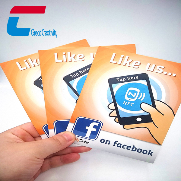 带 3M 胶的 PVC NFC 智能海报