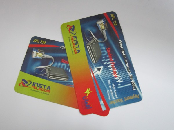 Cero papel fuera tarjeta telefónica