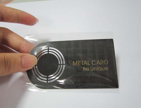 Metallo dell'acciaio inossidabile biglietti da visita in Articoli artigianali di intaglio