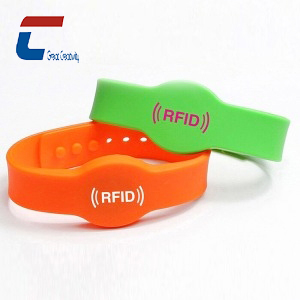 可调防水硅胶 rfid 腕带
