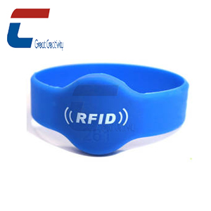 封闭的圆硅胶 RFID 腕带