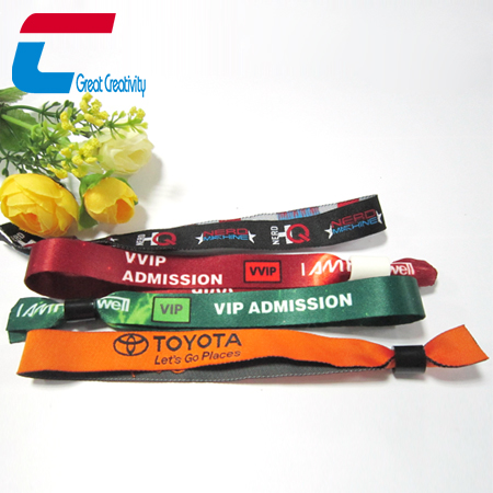 promotional woven RFID wristband one time
