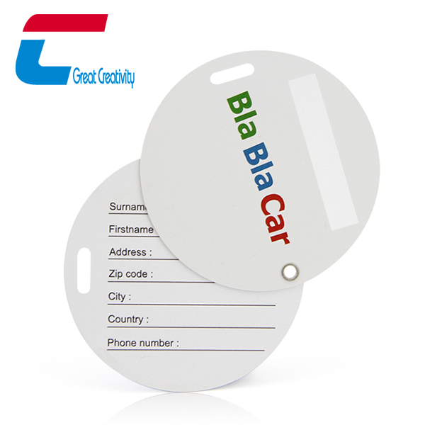 Round Shape PVC Travel Luggage Tags