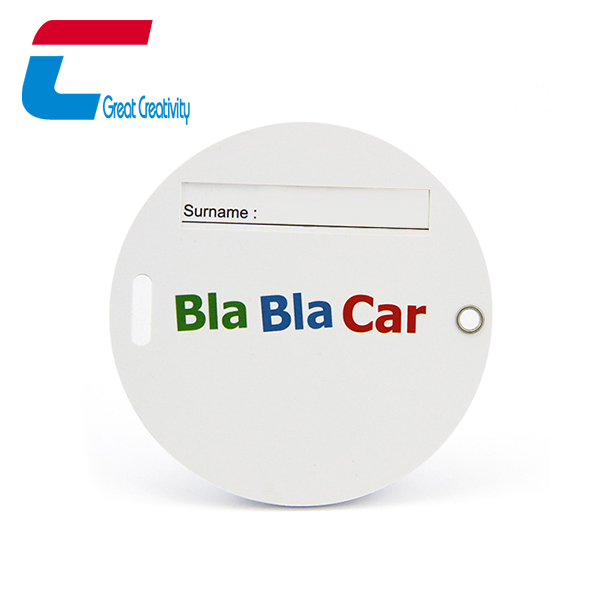 Round Shape PVC Travel Luggage Tags