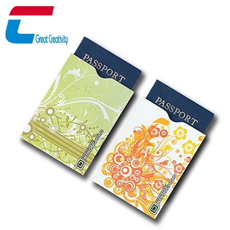 Custodia per passaporto con blocco RFID verticale personalizzata all'ingrosso